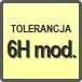 Piktogram - Tolerancja: 6H mod.